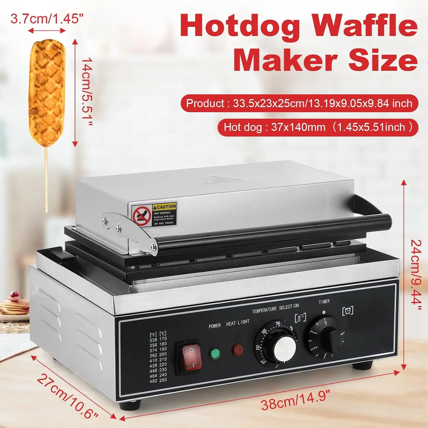 6Pcs Corn Dog Maker, 1550W Com - Corn Dog Stick 评论和价格