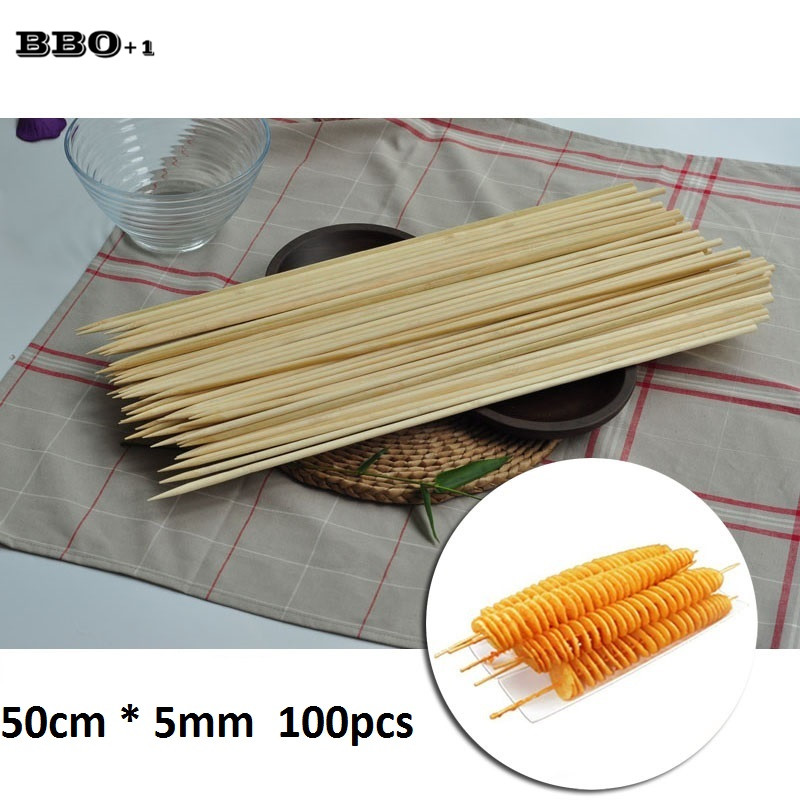 50cm x 5mm Long Disposable BBQ - Corn Dog Stick 评论和价格