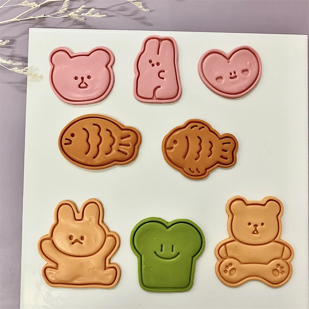 Cute Animal Cookie Embossing S - Bunny Cake Mold 评论和价格