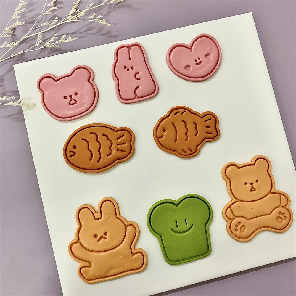 Cute Animal Cookie Embossing S - Bunny Cake Mold 评论和价格