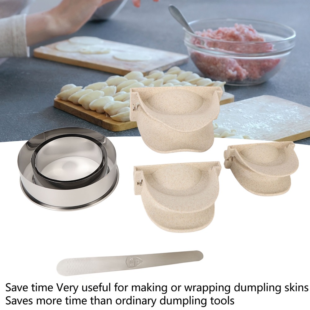 Plastic Stainless Steel Dumpli - Dumpling Press Set 评论和价格