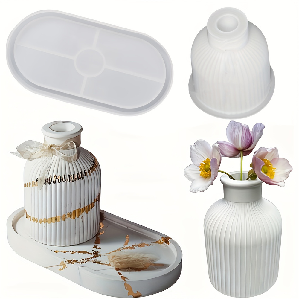 1/2pcs Vase Tray Silicone Mold - Potsticker Mold 评论和价格