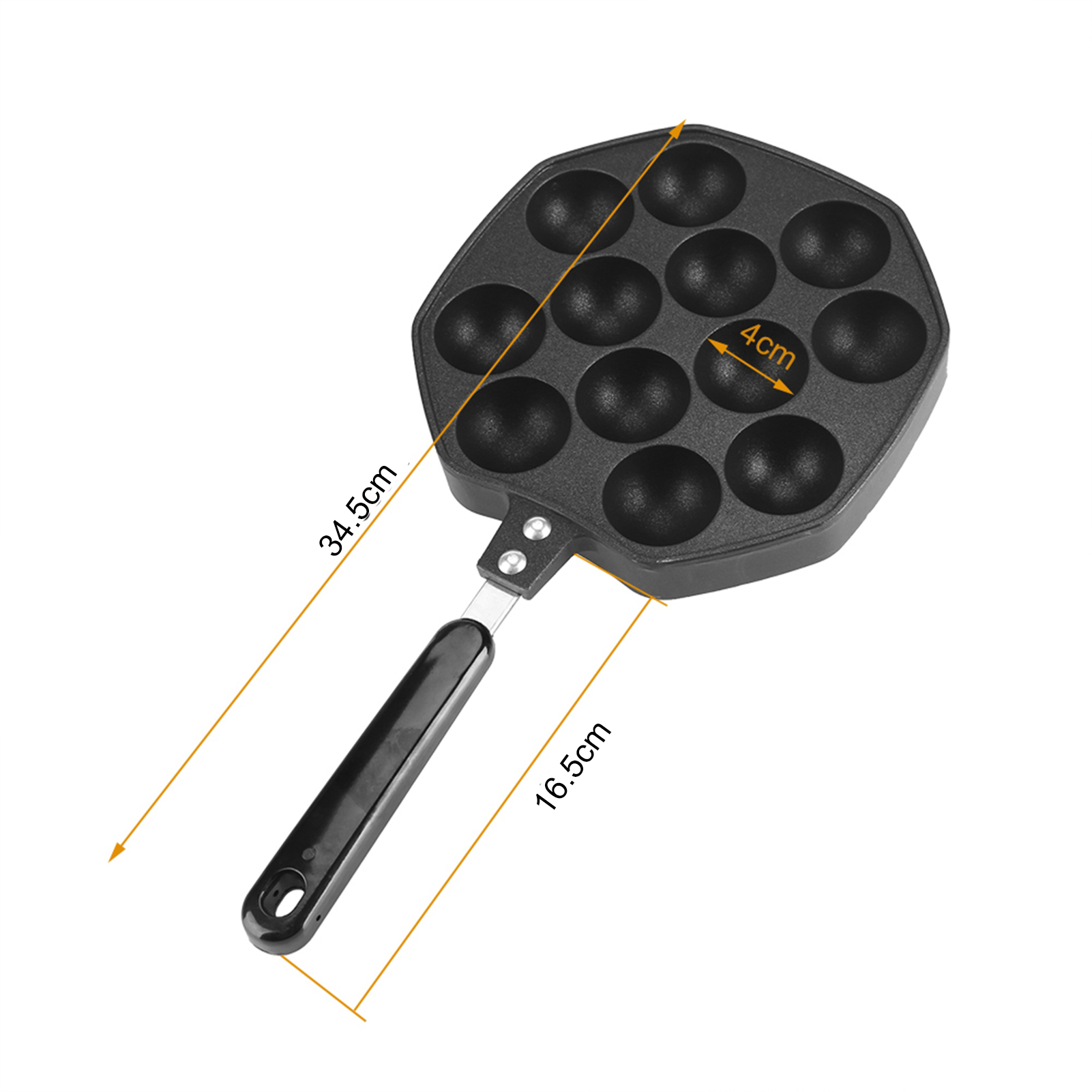 12 Cavity Aluminum Non Stick T - Takoyaki Grill Plate 评论和价格