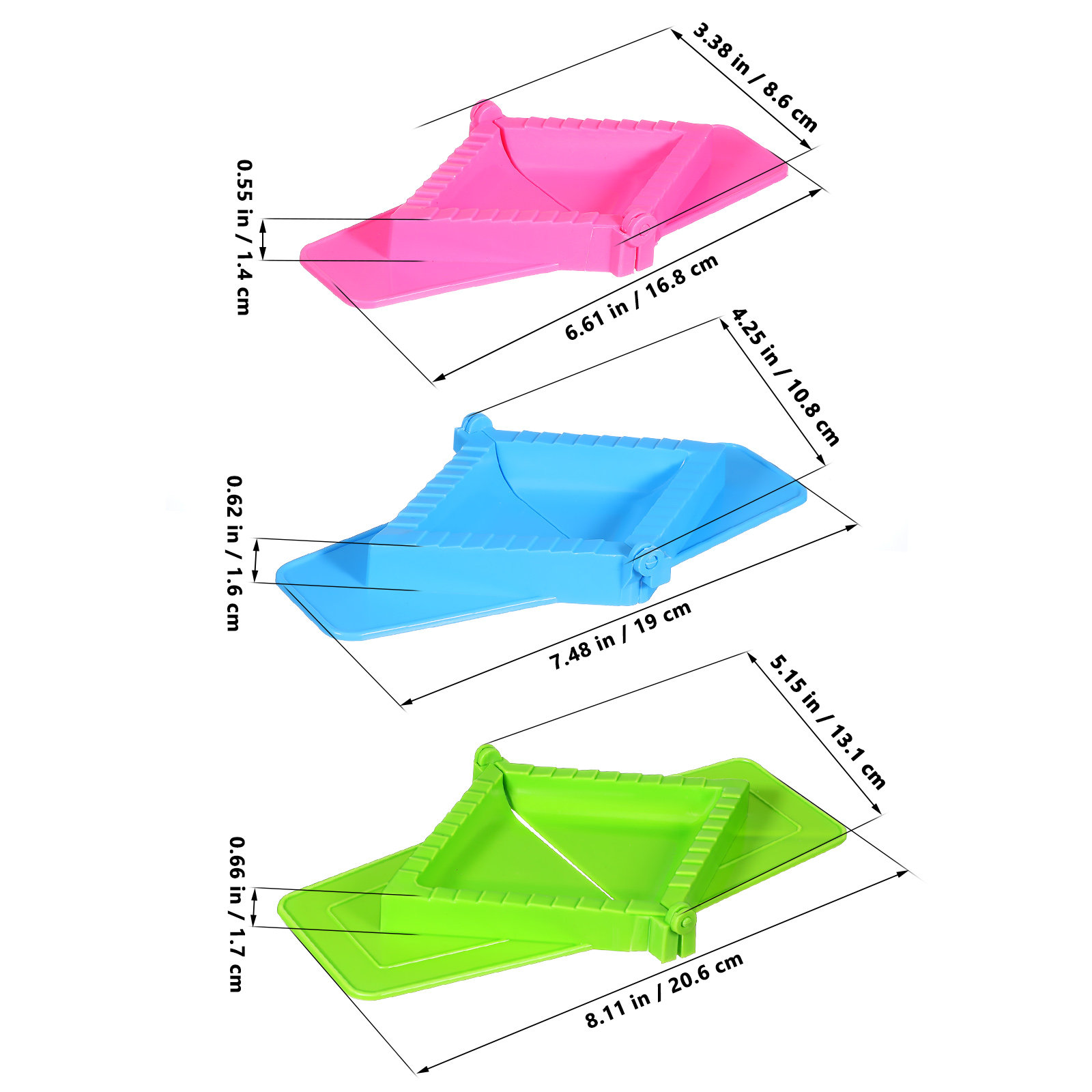 3Pcs Dumpling Mold Set Plastic - Dumpling Press Set 评论和价格