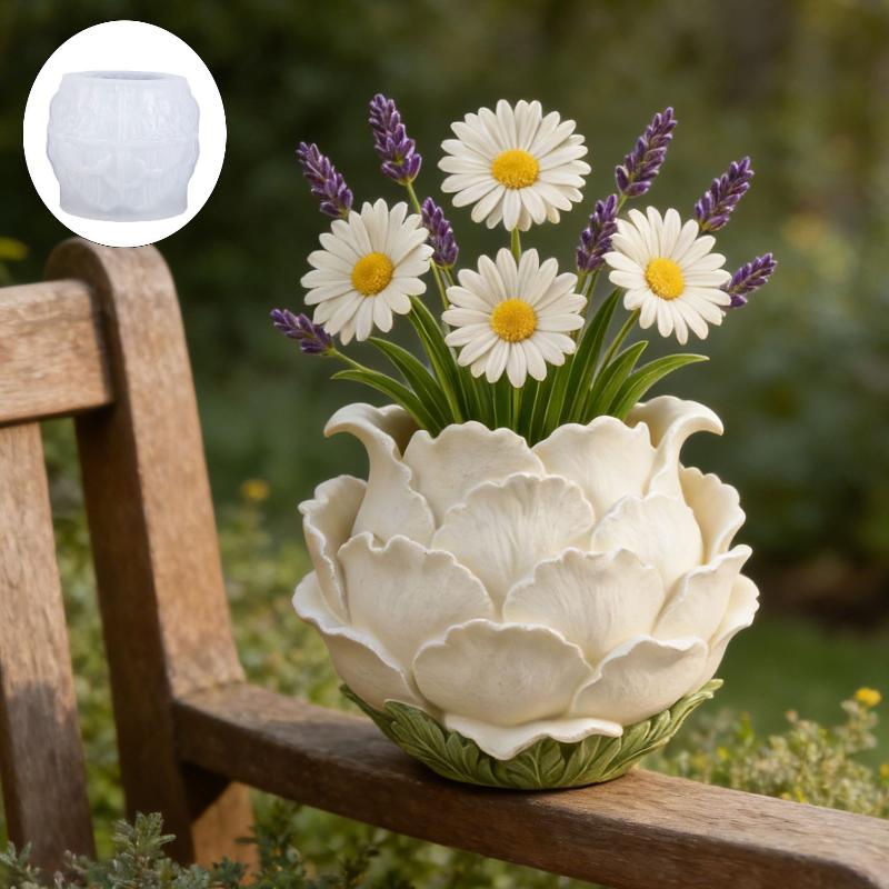 3D Handmade Peony Flower Pot S - Potsticker Mold 评论和价格