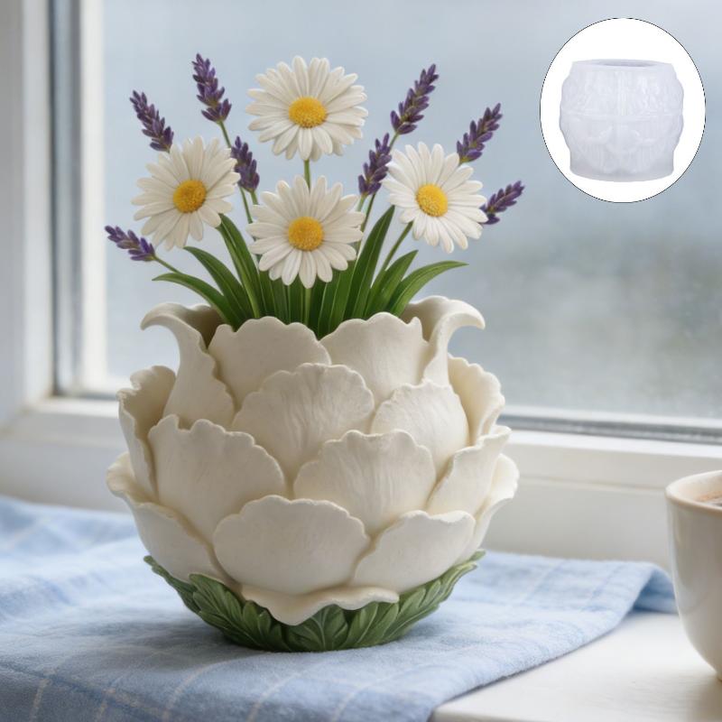 3D Handmade Peony Flower Pot S - Potsticker Mold 评论和价格