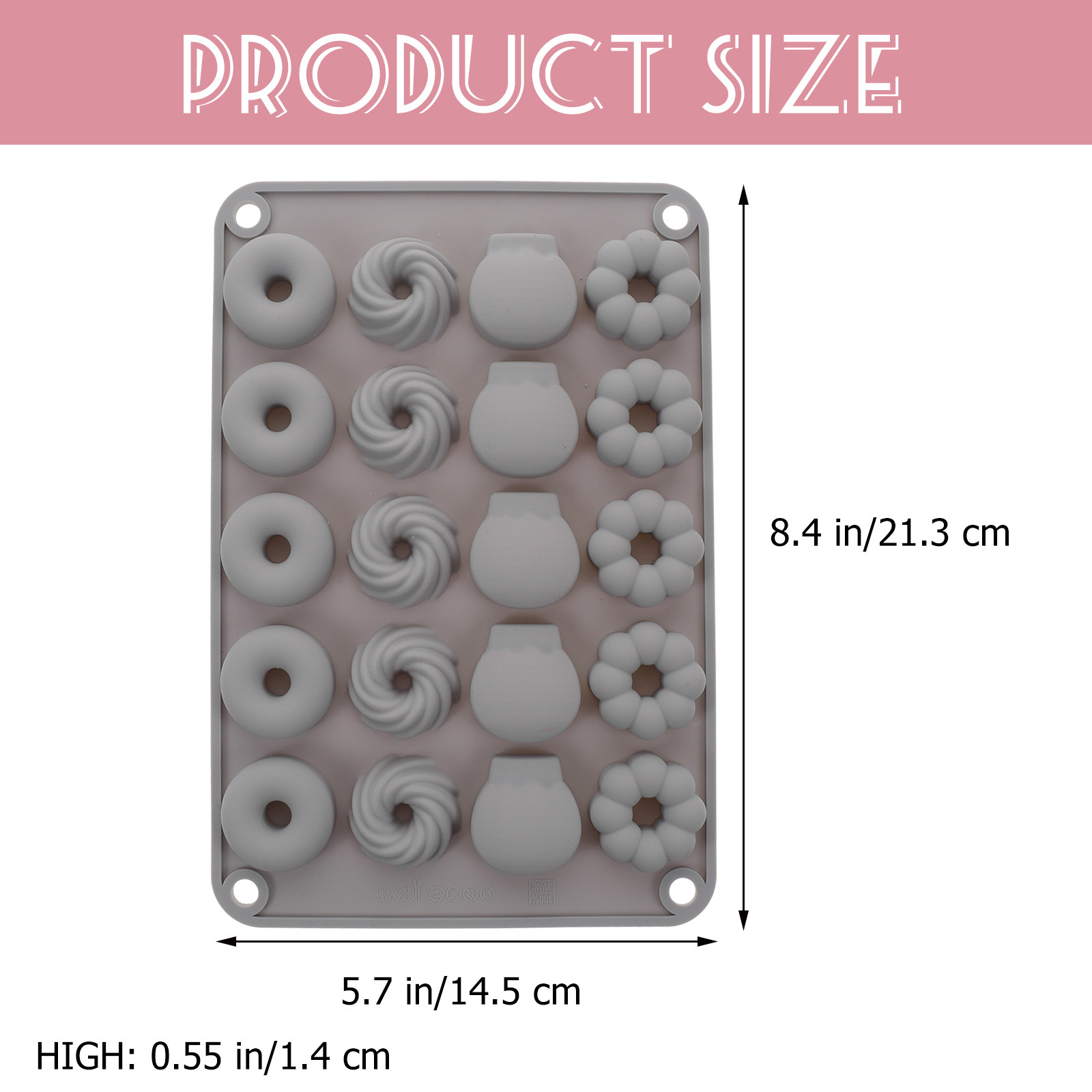 Mini Chocolate Donut Silicone  - Donut Mold Silicone 评论和价格