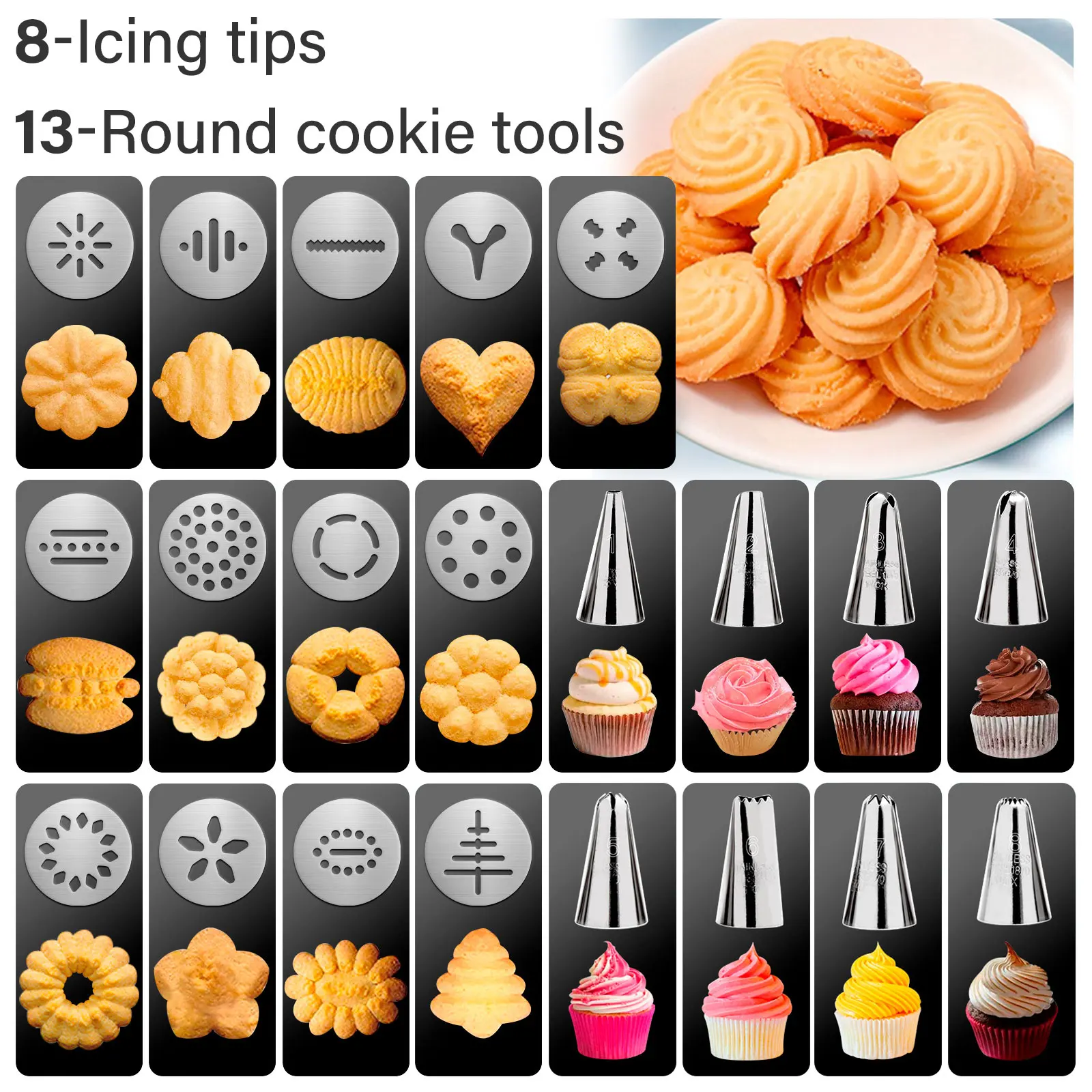 Christmas Cookie Press Gun and - Churros Maker Gun 评论和价格